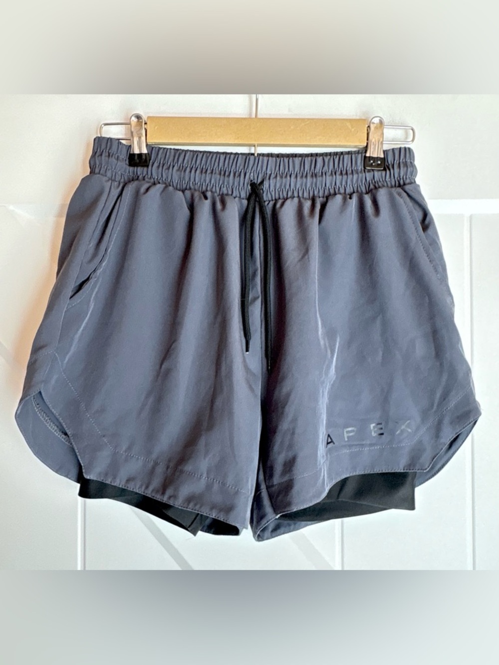 Apex 2-in-1 Running Shorts Compression Liner Gray M